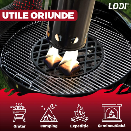 Set Cuburi pentru Aprins Focul Lodi, pastile aprinzatoare, timp indelungat de ardere, incalzire centrala, seminee, sobe, camping, drumetii