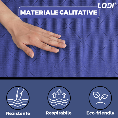 Set 3 Cutii pentru Depozitare si Organizare Lodi1055, 3 dimensiuni, pliabile, maner ranforsat si fereastra transparenta, pentru haine/paturi/ plapumi/ perne/ lenjerii de pat/jucarii, 60 L / 84 L / 105 L, albastru