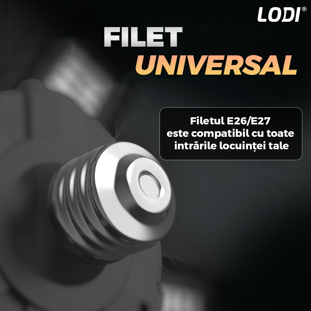Lampa LED cu 3 Brate Mobile Lodi1221, 3 aripi pliabile, 36 LED-uri, flux luminos 3000LM, lumina alba rece 6000-6500K, bec iluminare pentru interior garaj/depozit/atelier, alb