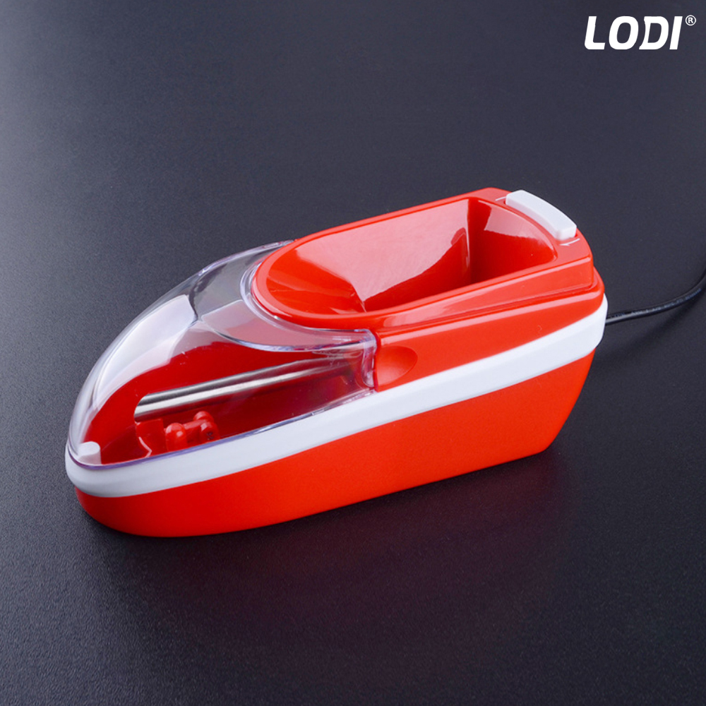 Aparat Electric de Facut Tigari Lodi276, injector tutun, ergonomic, dimensiune standard, adaptor inclus, rosu