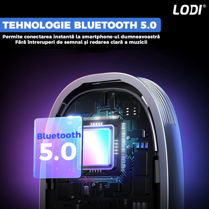 Modulator FM Lodi538 Bluetooth 5.0, hands-free, adaptor Aux, 2 moduri de conectare, led indicator, super portabil, negru
