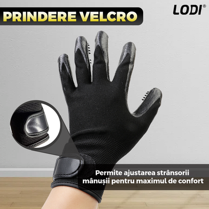 Kit pentru Ingrijire Animale Premium Lodi1011,  4 accesorii, manusi pentru animale, perie cu zimti, perie pentru scame, perie de lemn, usor de utilizat, durabile, calitative