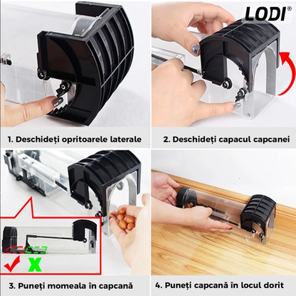 Set 6 Capcane pentru Soareci si Sobolani Lodi679, tip tunel, cursa inteligenta, interior/exterior, negru