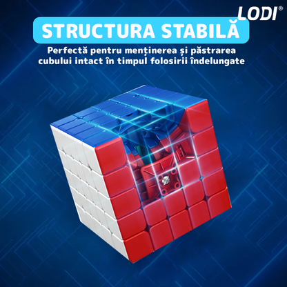 Cub Rubik Magic Cube Magnetic Lodi365, speed puzzle, stickerless, dezvoltarea inteligentei, 4x4x4, multicolor