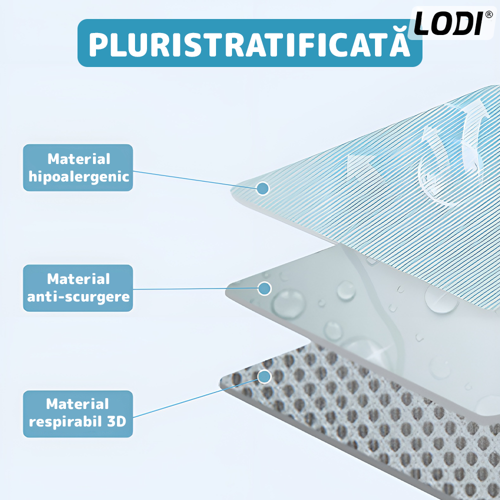 Pernuta Cadita pentru Bebe Lodi1043, multifunctionala, atasabila pe cadita, hipoalergenica, ablastru