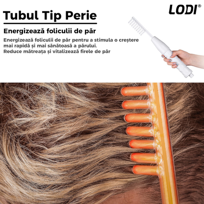Electroderm Multifunctional Lodi216, tratament cu frecventa inalta pentru acnee, riduri, ten, par, stimulator scalp, infrumusetare faciala, lifting, alb