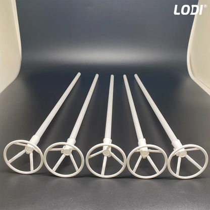 Set 10 Bete cu Rozete pentru Baloane Lodi308, lungime 42 cm, transparente