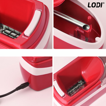 Aparat Electric de Facut Tigari Lodi276, injector tutun, ergonomic, dimensiune standard, adaptor inclus, rosu