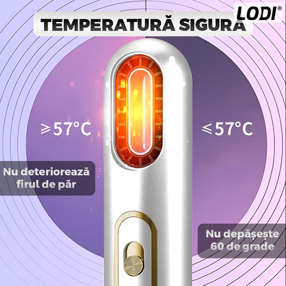 Uscator Profesional de Par 3 in 1 Lodi1084, aparat multifunctional coafare si uscare, 3 accesorii incluse, 1200W, alb