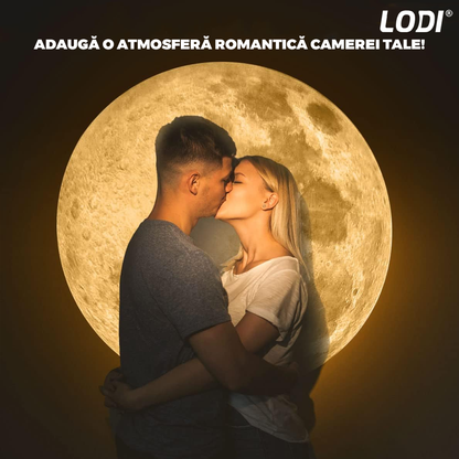 Mini Proiector Lodi1452, proiecție Luna/Pamant, trepied stabil si ajustabil, rotire 360 de grade, lentila HD, luminozitate ridicata, conectivitate USB, negru