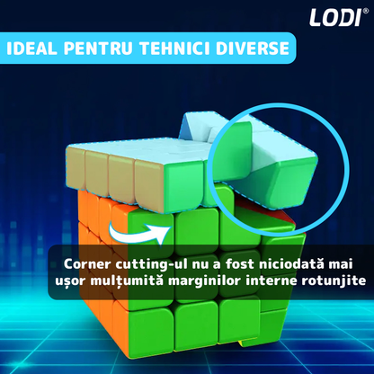 Cub Rubik Magic Cube Magnetic Lodi365, speed puzzle, stickerless, dezvoltarea inteligentei, 4x4x4, multicolor