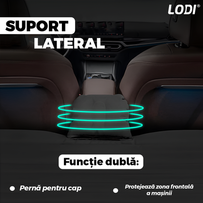 Saltea Auto Gonflabila 2 in 1 Lodi1237, scaun spate si travel bed, materiale calitative, pluristratificata, saculet de depozitare, pompa pentru umflare inclusa, 138 x 85 cm, negru