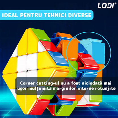 Cub Rubik Magic Cube Magnetic Lodi1460, speed puzzle, stickerless, dezvoltarea inteligentei, 4x4x3, multicolor