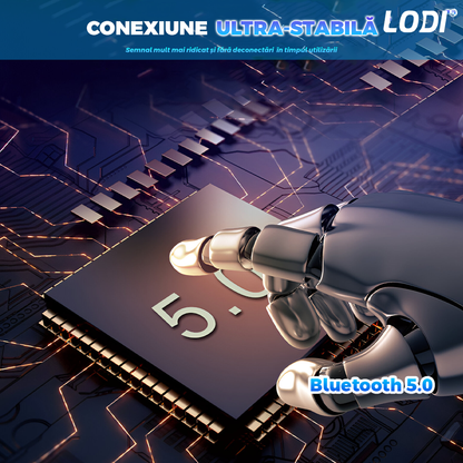 Caciula Bluetooth Unisex Lodi1492, hands-free, microfon, difuzoare stereo incorporate, sistem audio detasabil, curatare usoara, comoda, pentru alergare/drumetii, negru