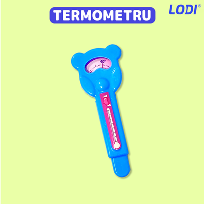 Set Trusa Medicala Asistenta Doctor Lodi482, joc de rol, 13 accesorii si cutie penntru depozitare, mini pacient, 37.5 x 21 cm, albastru