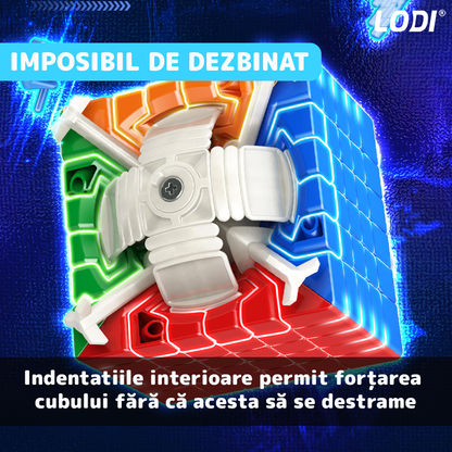 Cub Rubik Magic Cube Magnetic Lodi367, speed puzzle, stickerless, dezvoltarea inteligentei, 6x6x6, multicolor