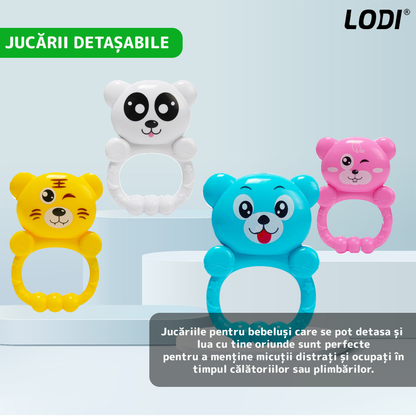 Centru de Activitati si Joaca Lodi415, saltea interactiva pentru copii  cu sunete, multifunctional, pian si oglinda detasabile, jucarii zornaitoare, 4 moduri interactive si educative, verde