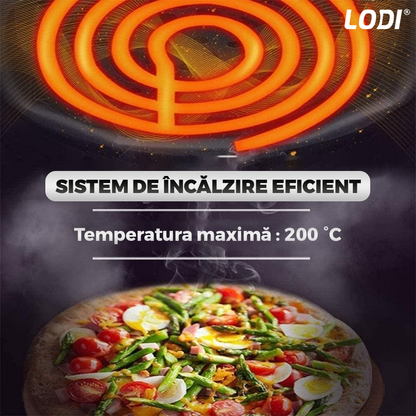 Friteuza Dubla Fara Ulei Air Fryer Lodi855, 100 tavi de copt cadou,tehnologie smart sensing, programe smart chef automate, afisaj digital, capacitate 8 L, tehnologie de eliminare a grasimii, functie de pastrare la cald,tensiune alimentare 220-240 V, negru