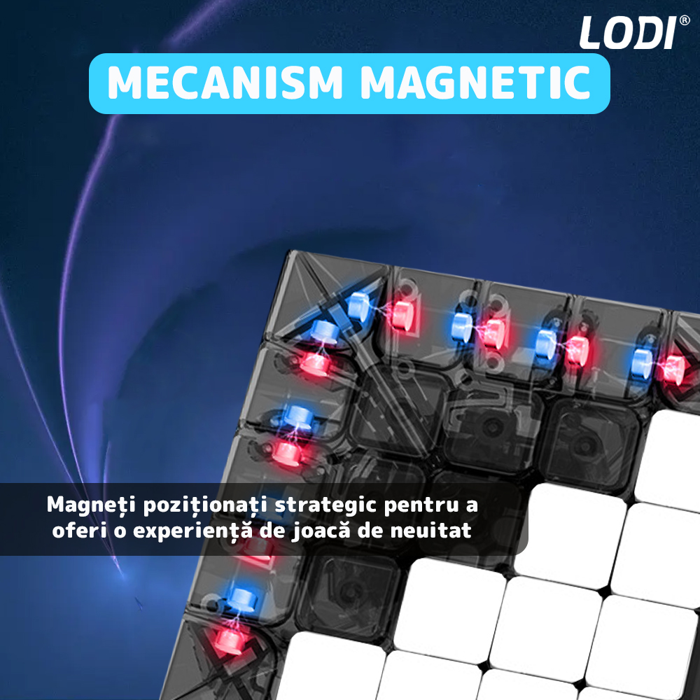 Cub Rubik Magic Cube Magnetic Lodi366, speed puzzle, stickerless, dezvoltarea inteligentei, 5x5x5, multicolor