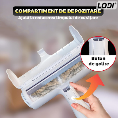 Kit pentru Ingrijire Animale Premium Lodi1011,  4 accesorii, manusi pentru animale, perie cu zimti, perie pentru scame, perie de lemn, usor de utilizat, durabile, calitative