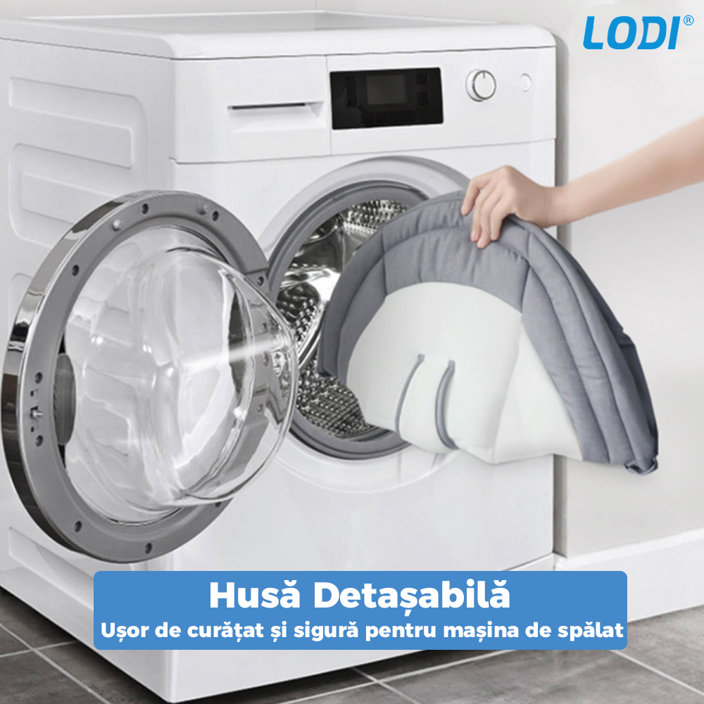 Leagan Electric Lodi122, conectivitate Bluetooth, telecomanda, tava detasabila, acoperis rabatabil, plasa protectie tantari pentru bebelusi, jucarii, muzica, gri